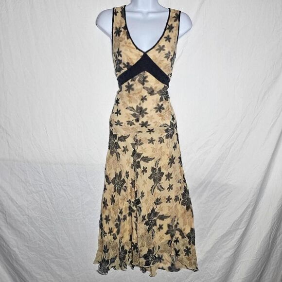 jonathan martin Dresses & Skirts - vintage y2k 2000s silk patterned whimsigoth fairy midi dress